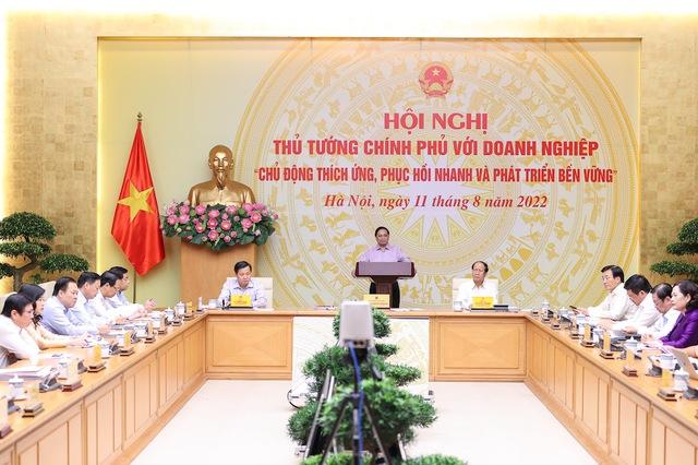 Sáng 11/8/2022, Hội nghị toàn quốc giữa Thủ tướng Chính phủ Phạm Minh Chính với doanh nghiệp 