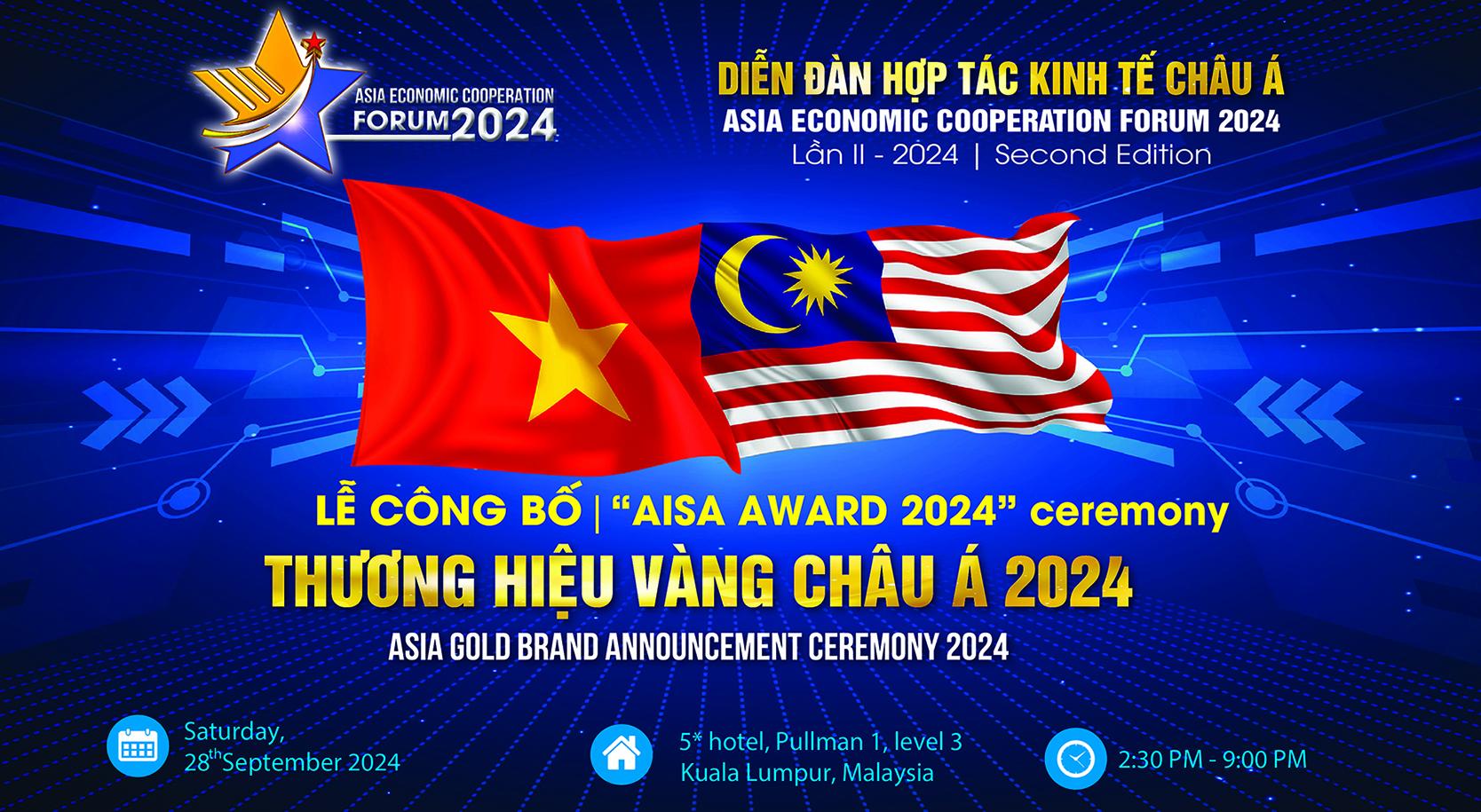 “Diễn đàn Hợp tác Kinh tế châu Á 2024” và Lễ công bố 